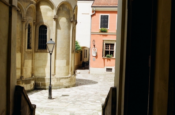A courtyard in Lviv, behind the Armenian Cathedral